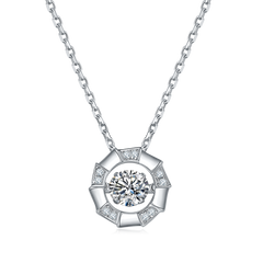 Snake Bone 0.5Carat Moissanite Necklace