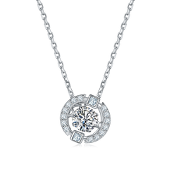 Dream Circle 0.5Carat Moissanite Necklace