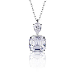 Zircon Stone Square Necklace for Women