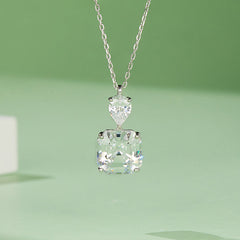 Zircon Stone Square Necklace for Women