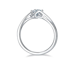 Split Shank 0.5 Carat Moissanite Engagement Ring