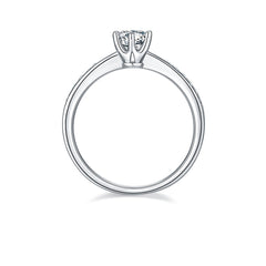 Cathedral 0.5Carat Moissanite Engagement Ring