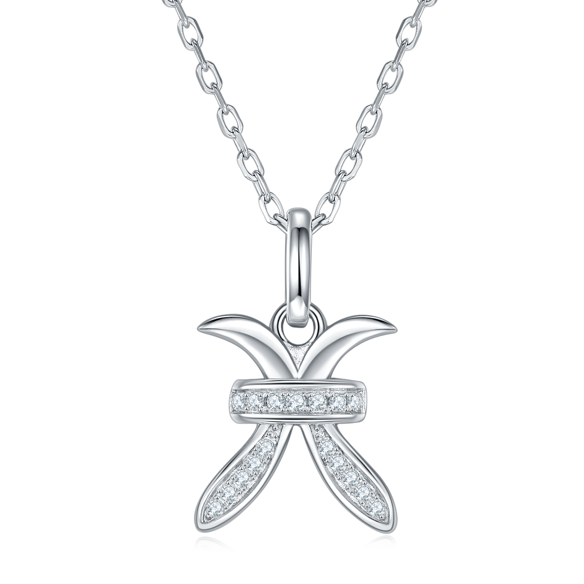 Pisces Moissanite Necklace