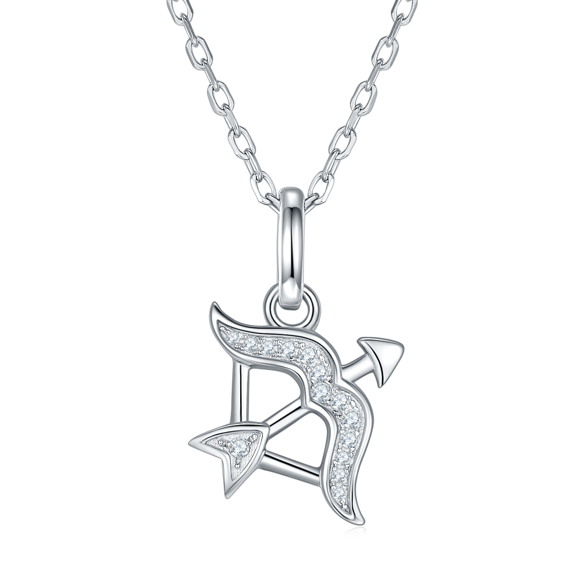 Sagittarius with Small Moissanite Necklace