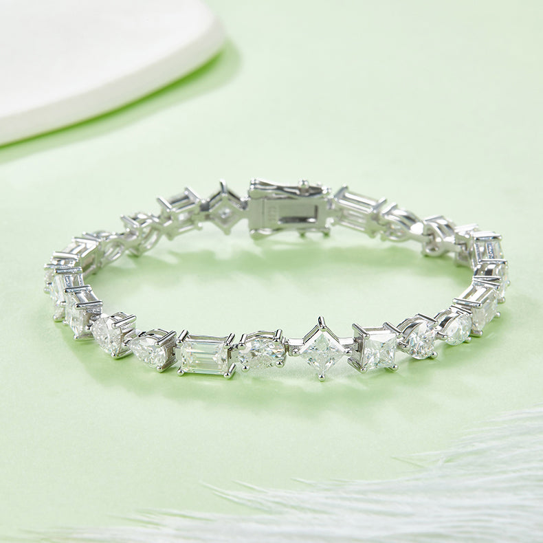 Tennis Chain 0.5 Carat Moissanite Bracelets