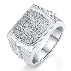 Stylish Cushion Shape 0.7 Carat Moissanite Silver Ring